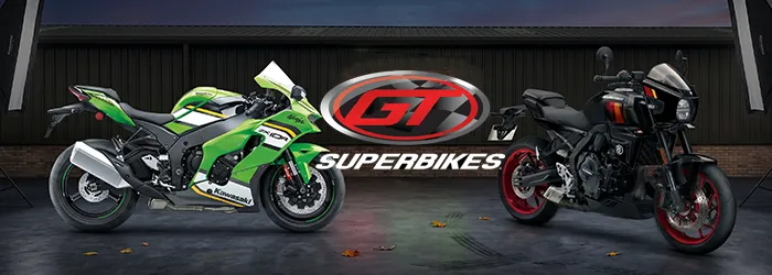 New Kawasaki and Suzuki motorcycles at GT Superbikes, South Wales